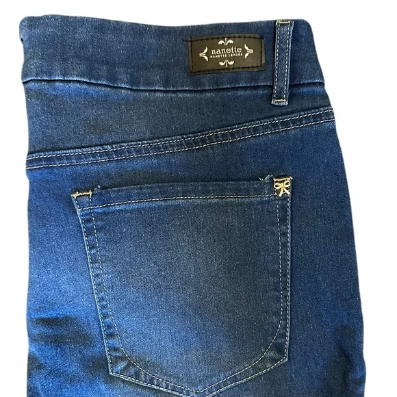 Nanette Lepore Belle High Rise Ankle Skinny stretch jeans size 12 - NWT! - Picture 7 of 7